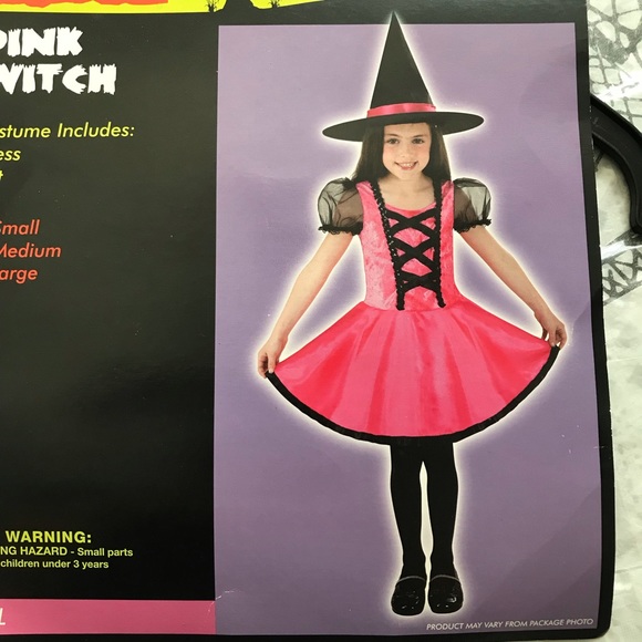 Girl Pink  costume witch size large - Picture 3 of 8